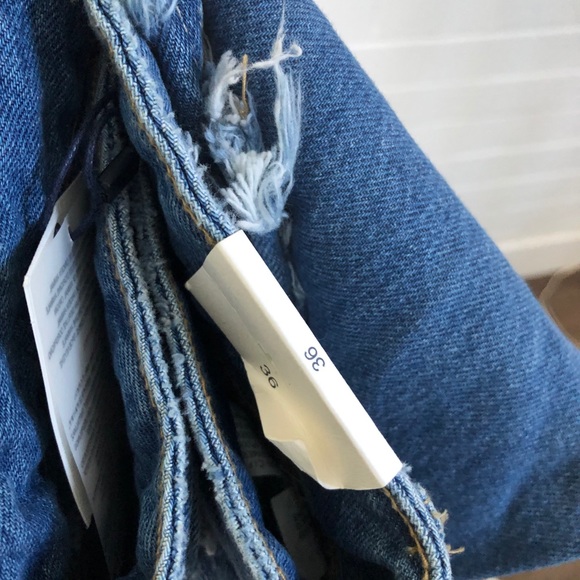 Brand New Ripped Zara Boyfriend Jeans Sz4 - Picture 3 of 7